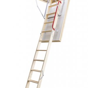 Деревянная лестница с люком на чердак LTK