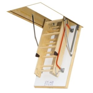 Деревянная лестница с люком на чердак LTK Energy
